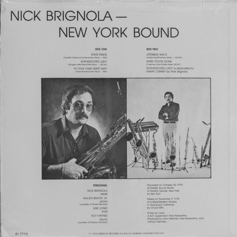 画像2: ニック・ブリグノラ(ts)/HAWTHORNE NIGHTS (2)