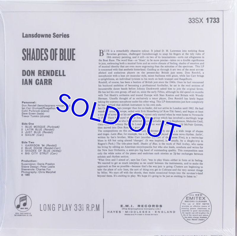 画像2: ドン・ランデル/イアン・カー・クインテット/SHADES OF BLUE (2)
