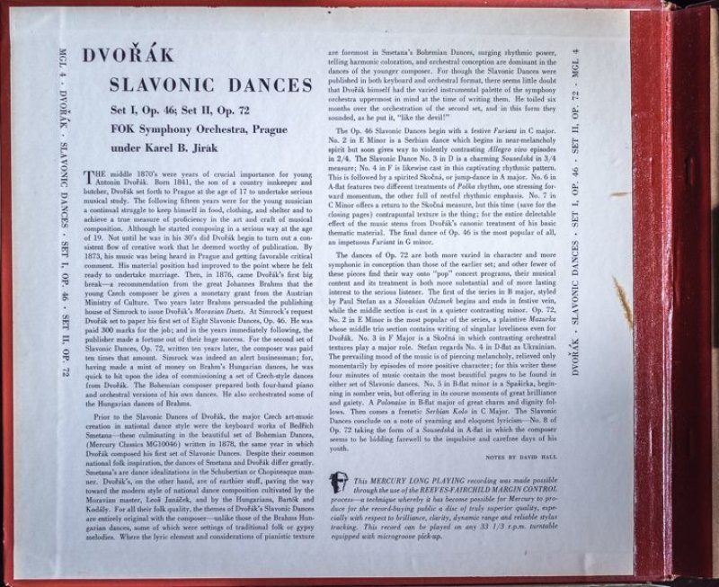 画像4: カレル・ボレスラフ・イラーク指揮/  ドヴォルザーク： スラブ舞曲第1,2集　 (4)