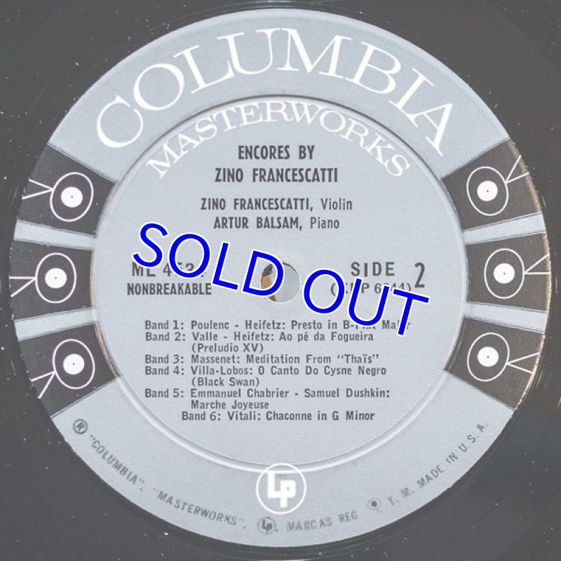 画像4: ジノ・フランチェスカッティ（Vn） /ENCORES (4)
