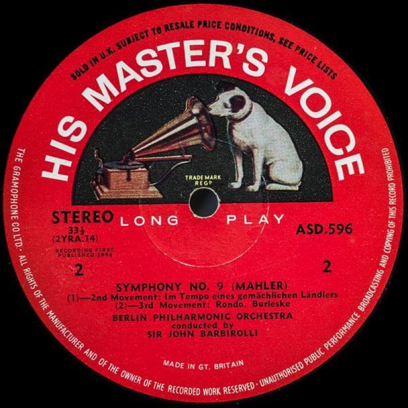 画像4: サー・ジョン・バルビローリ/マーラー:交響曲第9番(2LP) (4)