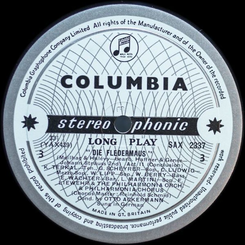 画像7: オットー・アッカーマン/シュトラウス:歌劇「こうもり」Vol.1,2 (7)