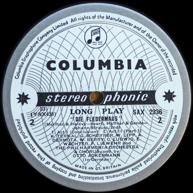 画像4: オットー・アッカーマン/シュトラウス:歌劇「こうもり」Vol.1,2 (4)