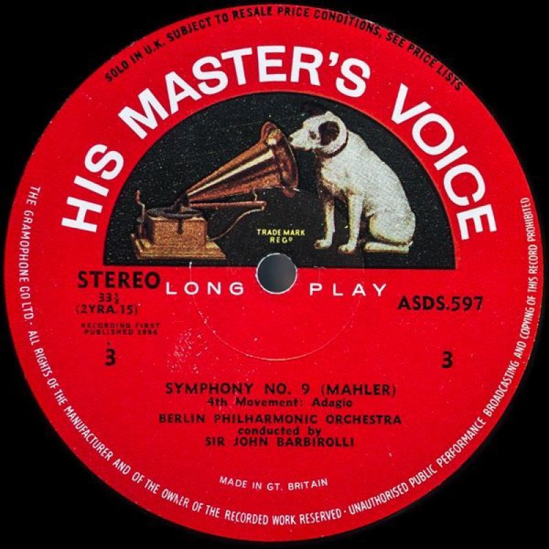 画像7: サー・ジョン・バルビローリ/マーラー:交響曲第9番(2LP) (7)