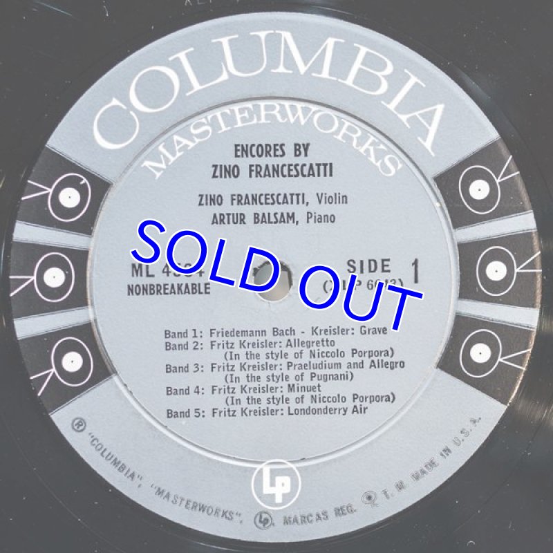 画像3: ジノ・フランチェスカッティ（Vn） /ENCORES (3)