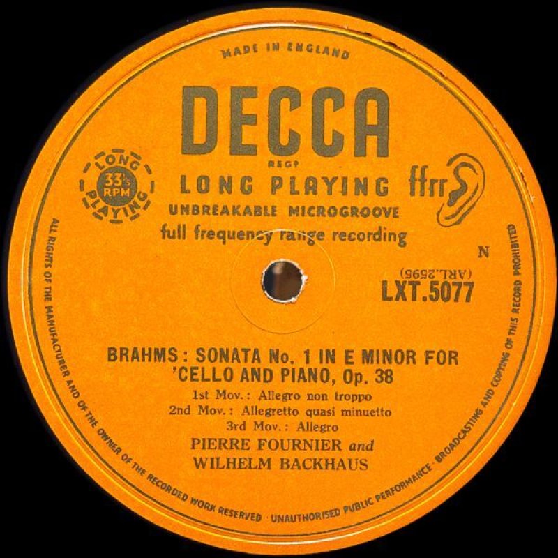 画像3: ピエール・フルニエ（Vc）/ブラームス：チェロ・ソナタ第1番、第2番 (3)