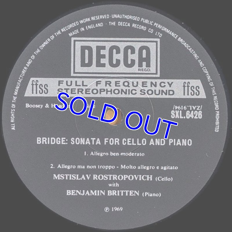 画像5: ムスチフラフ・ロストロポーヴィチ(Vc)/シューベルト:アルペジョーネ・ソナタ (5)