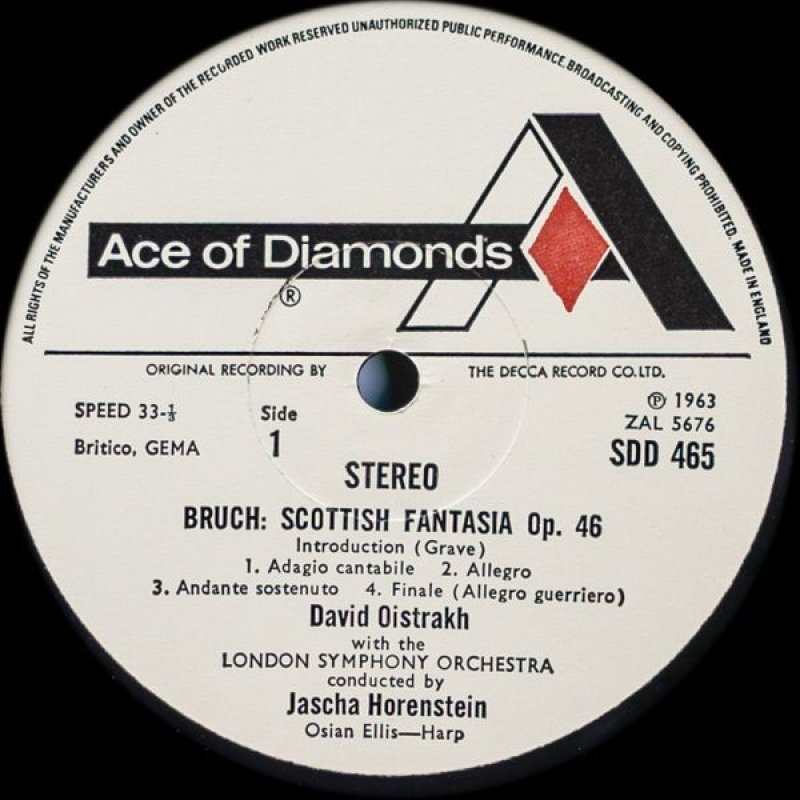 画像4: ダヴィット・オイストラフ(Vn)/ブルッフ:スコットランド幻想曲作品47 (4)