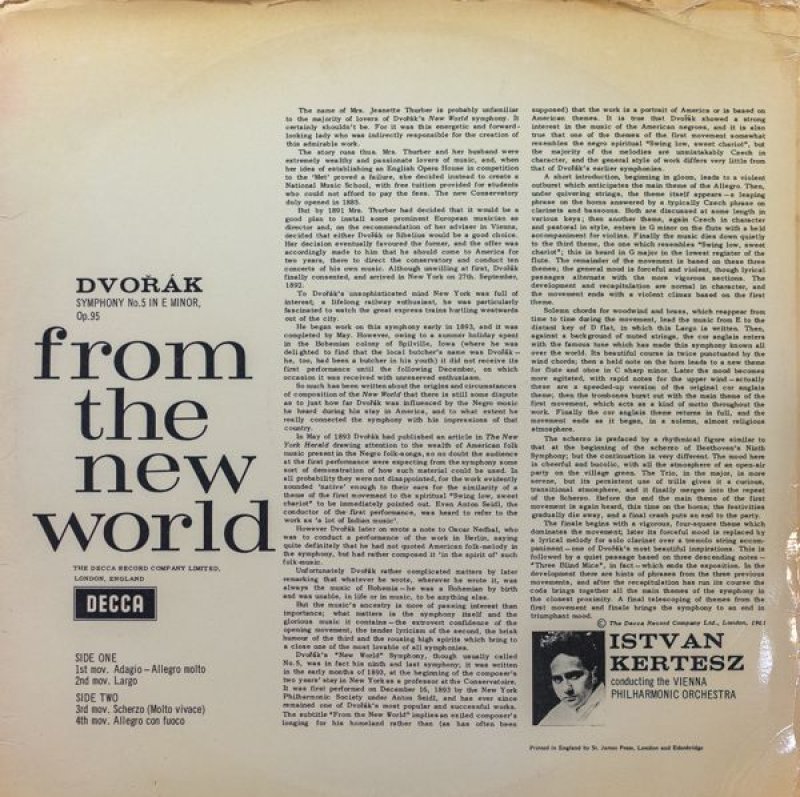 画像2: イシュトヴァン・ケルテス指揮/ドヴォルザーク:交響曲第5番ホ短調作品95 (2)