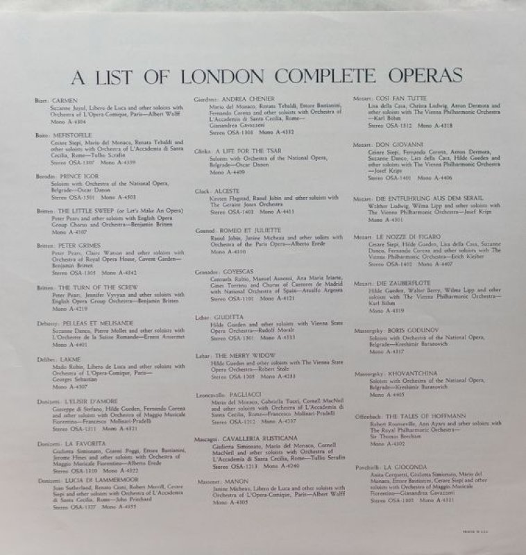 画像6: エーリッヒ・クライバー指揮/モーツァルト：歌劇「フィガロ」   (6)