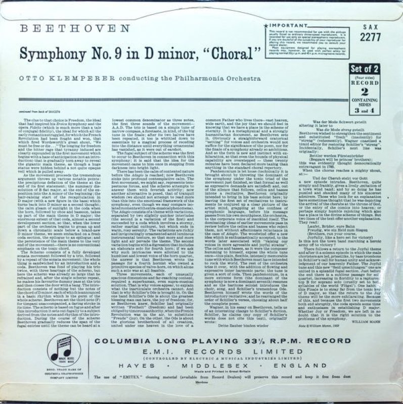 画像6: オットー・クレンペラー指揮/ベートーヴェン：交響曲第9番ニ短調作品125合唱付き (6)