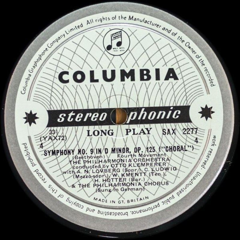 画像8: オットー・クレンペラー指揮/ベートーヴェン：交響曲第9番ニ短調作品125合唱付き (8)