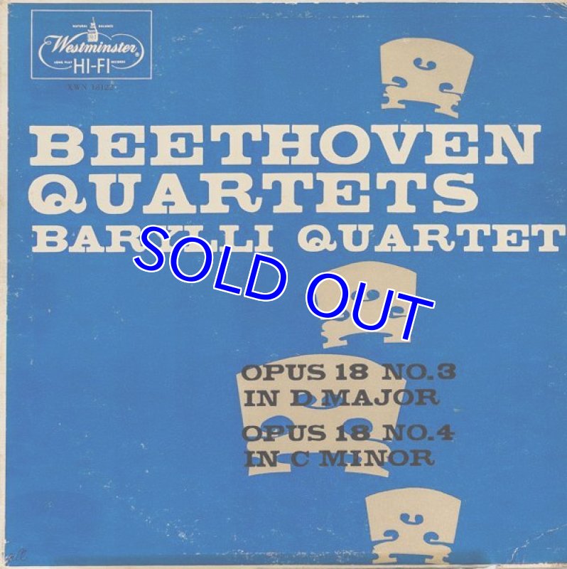 画像1: バリリ弦楽四重奏団/ベートーヴェン:弦楽四重奏曲第3,4番 (1)
