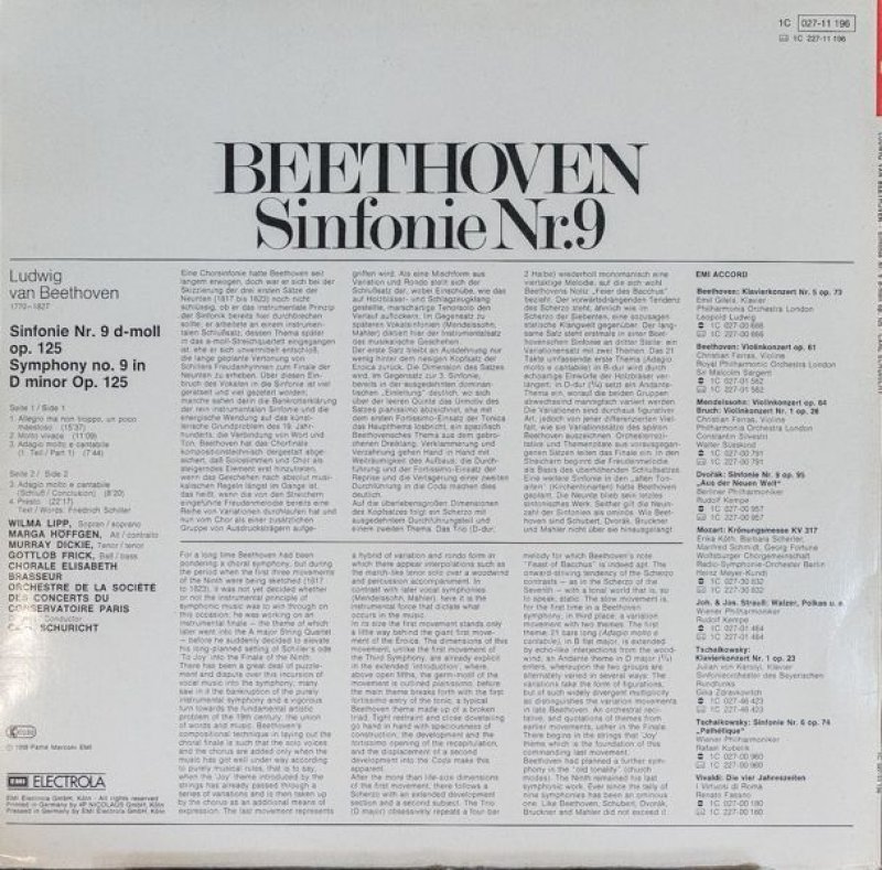 画像2: カール・シューリヒト指揮/ベートーヴェン:交響曲第9番ニ短調作品125 (2)