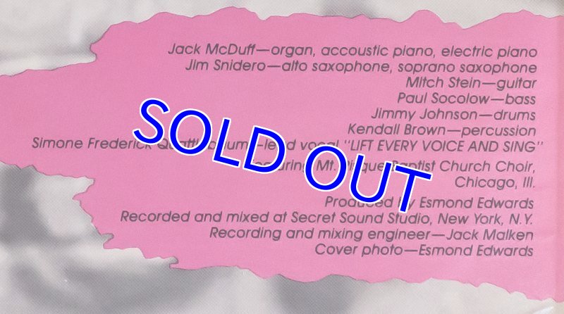 画像4: ジャック・マクダフ(org)/LIFT EVER VOICE AND SING (4)