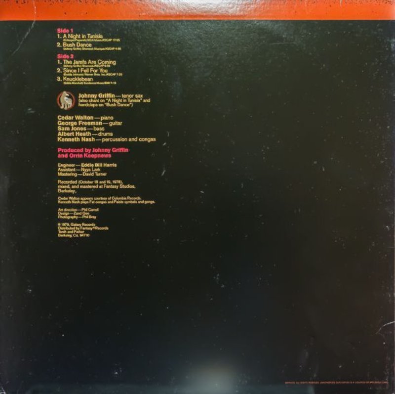 画像2: ジョニー・グリフィン(ts)/BUSH DANCE (2)