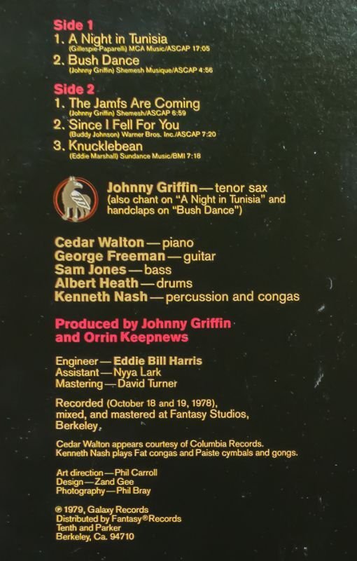 画像3: ジョニー・グリフィン(ts)/BUSH DANCE (3)