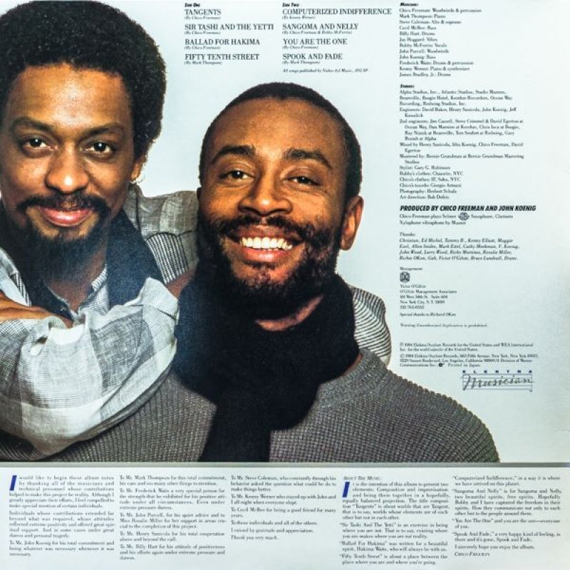 画像2: チコ・フリーマン(ts)/タンジェンツ (2)