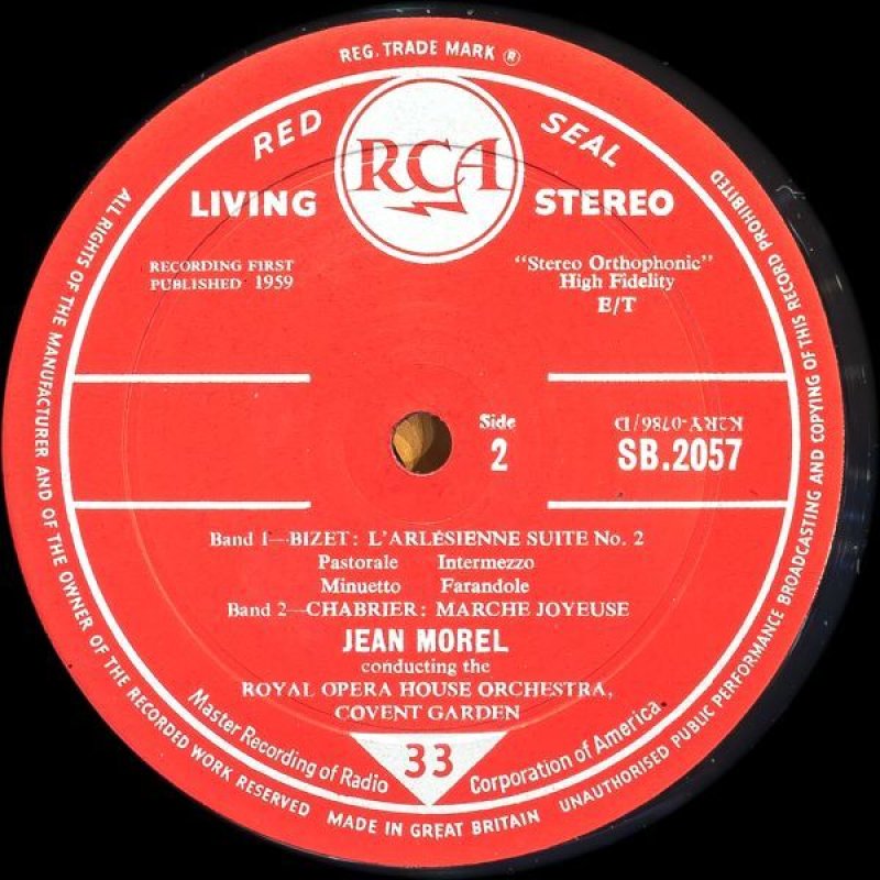 画像4: ジャン・モレル指揮/ビゼー：アルルの女　第1，2組曲 (4)