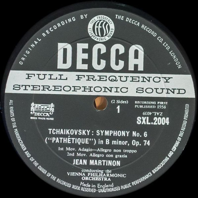 画像3: ジャン・マルティノン指揮/チャイコフスキー:交響曲第6番ロ短調作品74「悲愴」 (3)