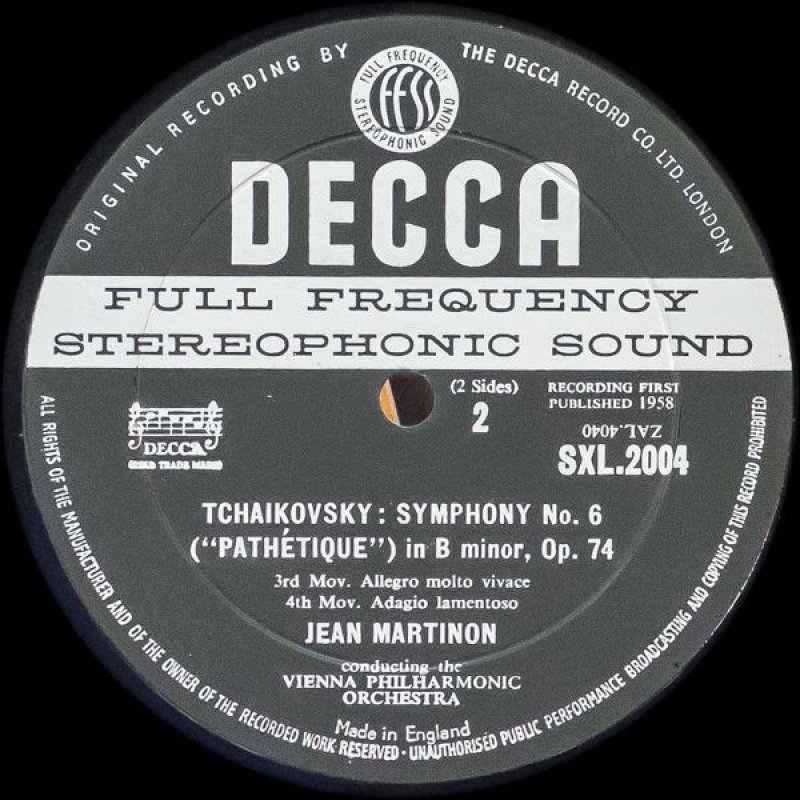 画像4: ジャン・マルティノン指揮/チャイコフスキー:交響曲第6番ロ短調作品74「悲愴」 (4)