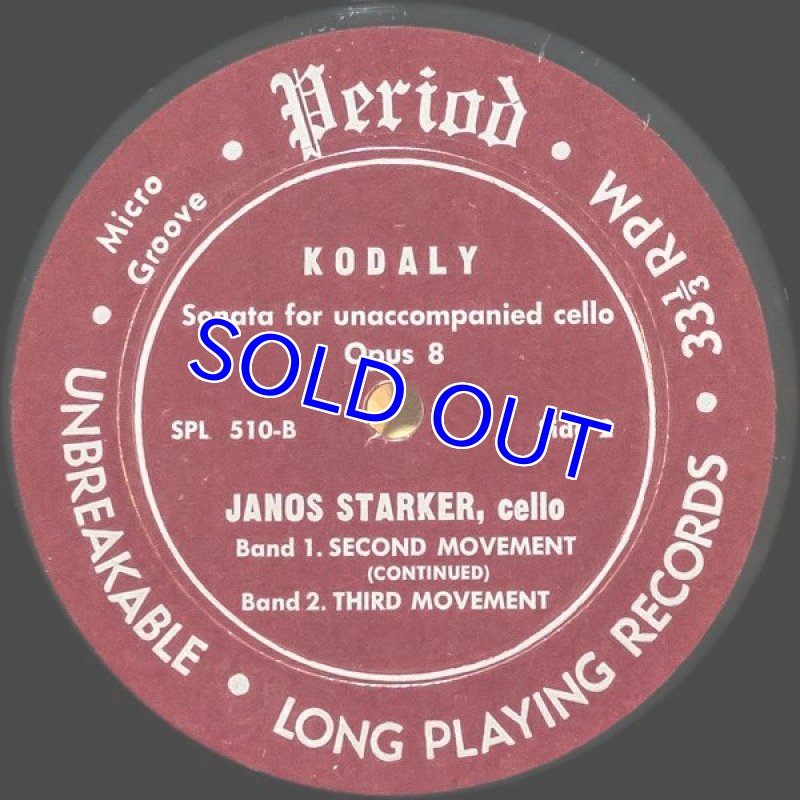 画像4: ヤーノシュ・シュタルケル（Vc）/コダーイ：無伴奏チェロ・ソナタOp.8 (4)