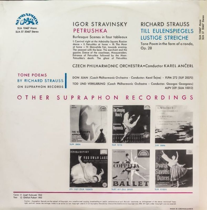 画像2: カレル・アンチェル指揮/ストラヴィンスキー:ペトルーシカ (2)