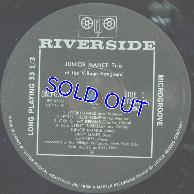 画像3: ジュニア・マンス・トリオ/アット・ザ・ビレッジ・ヴァンガード (3)