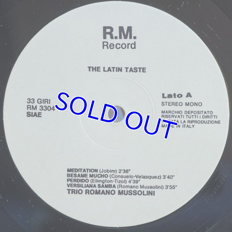 画像3: ロマーノ・ムッソリーニ・トリオ/THE LATIN TASTE (3)