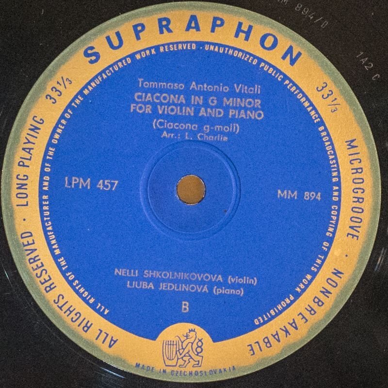 画像4: ヴァーツラフ・ヴァチェク(Vn)/ヴィターリ:シャコンヌ (4)