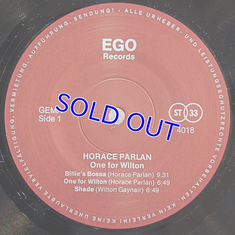 画像3: ホレス・パーラン（ｐ）/ONE FOR WILTON (3)