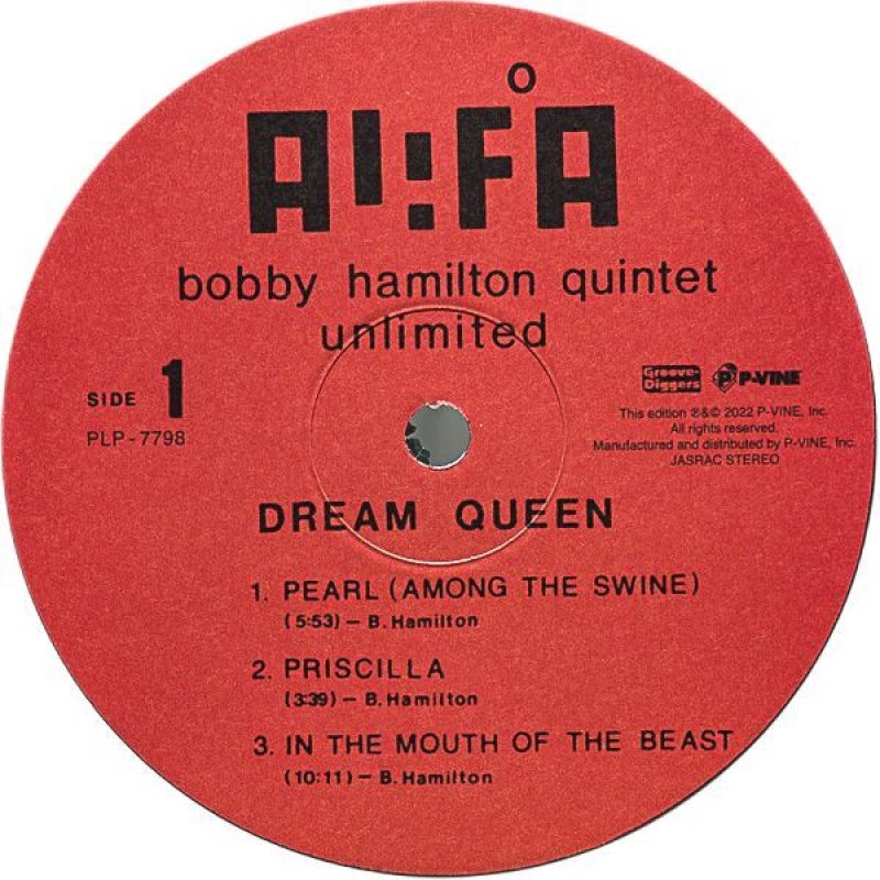 画像3: ザ・ボビー・ハミルトン・クインテット・アンリミテッド/ドリーム・クイーン (3)