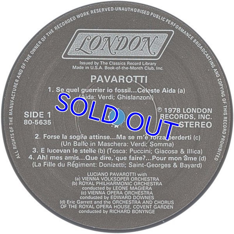 画像5: ルチアーノ・パバロッティ（tr）/PAVAROTTI (5)