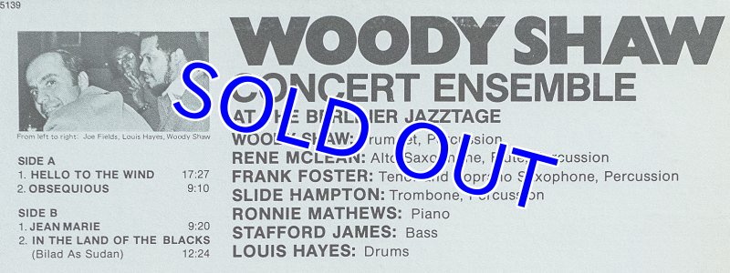 画像3: ウディ・ショウ(tp)/AT THE BERLINER JAZZTAGE (3)