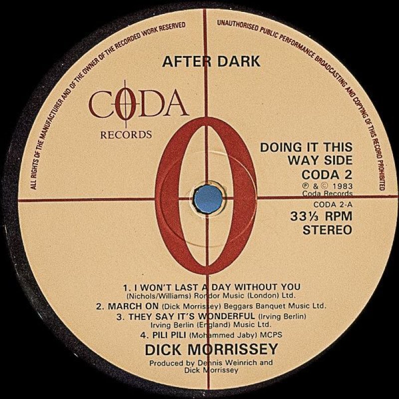 画像4: ディック・モリシー（ts）/AFTER DARK (4)