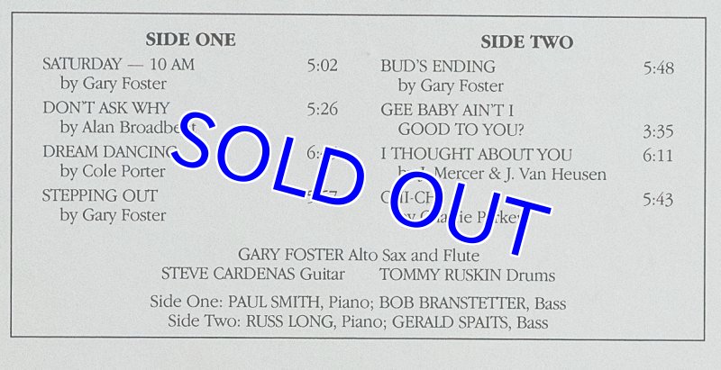 画像3: ゲイリー・フォスター(as)/KANSAS CITY CONNECTIONS (3)