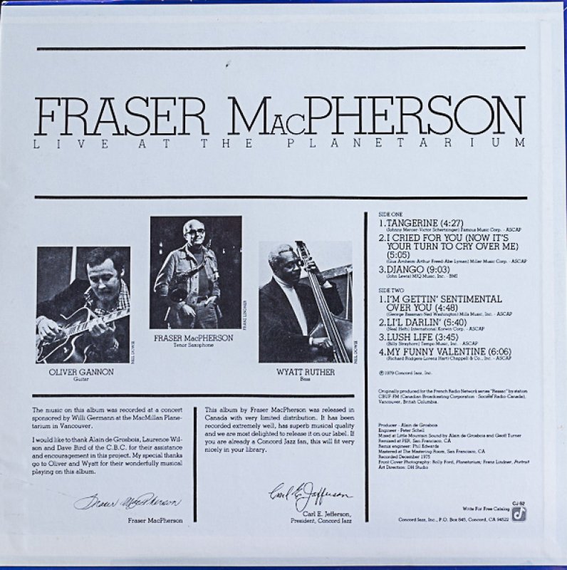 画像2: ファーザー・マクファーソン(ts)/LIVE AT THE PLANETARIUM (2)