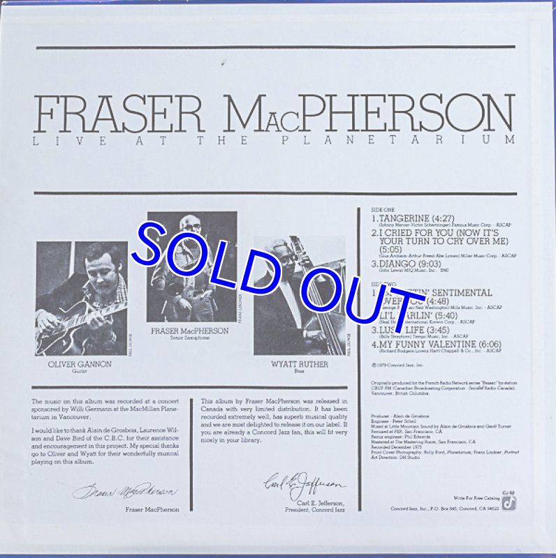 画像2: ファーザー・マクファーソン（ts）/LIVE AT THE PLANETARIUM (2)