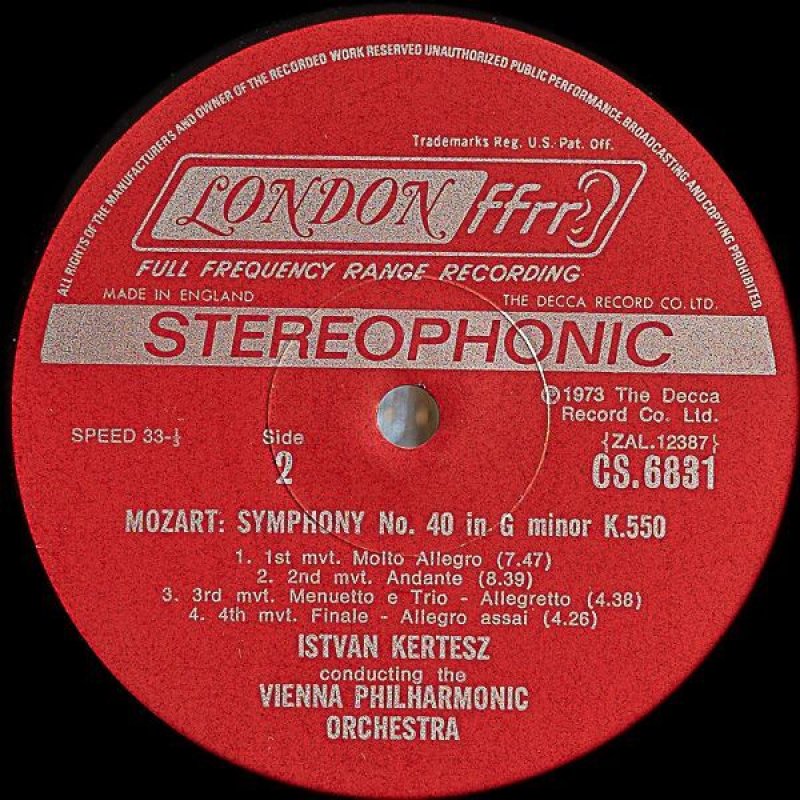 画像4: イシュトヴァン・ケルテス指揮/モーツァルト：交響曲第25番&40番 (4)
