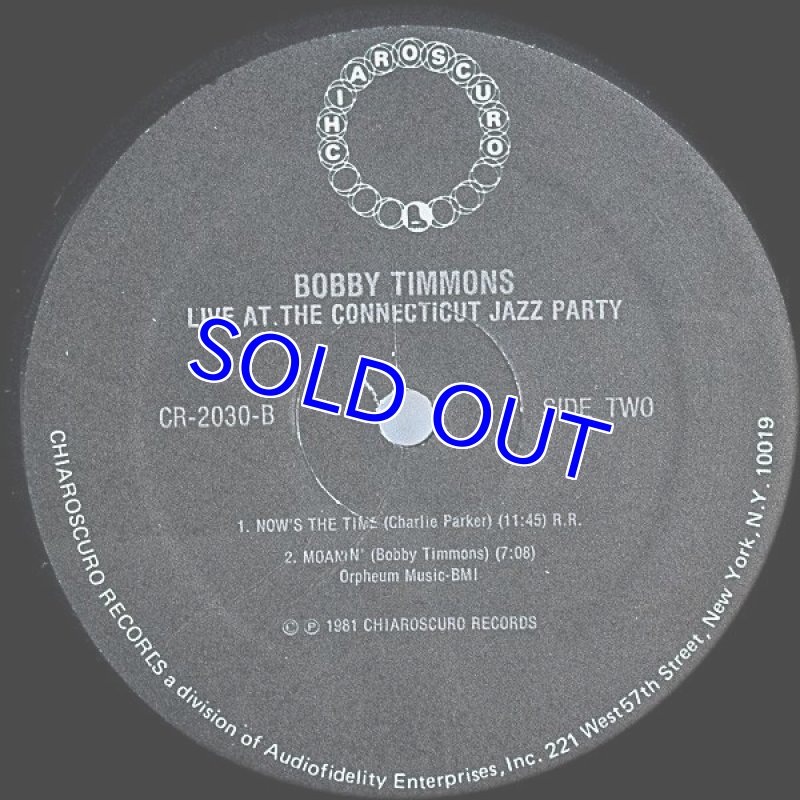 画像5: ボビー・ティモンズ(p)/LIVE AT THE CONNECTICUT JAZZ PARTY (5)
