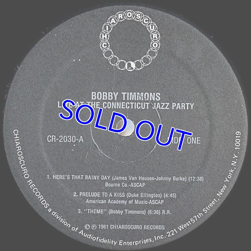 画像4: ボビー・ティモンズ(p)/LIVE AT THE CONNECTICUT JAZZ PARTY (4)
