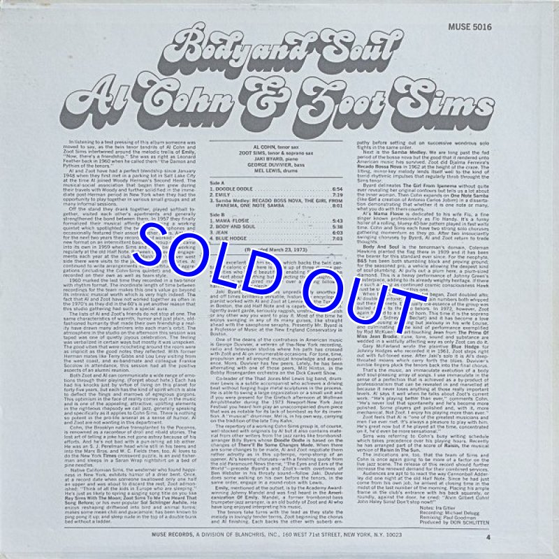 画像2: アル・コーン&ズート・シムス/BODY AND SOUL (2)