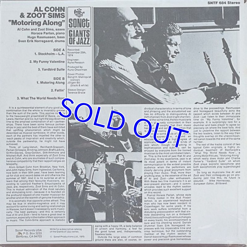 画像2: アル・コーン&ズート・シムス/Motoring Along (2)