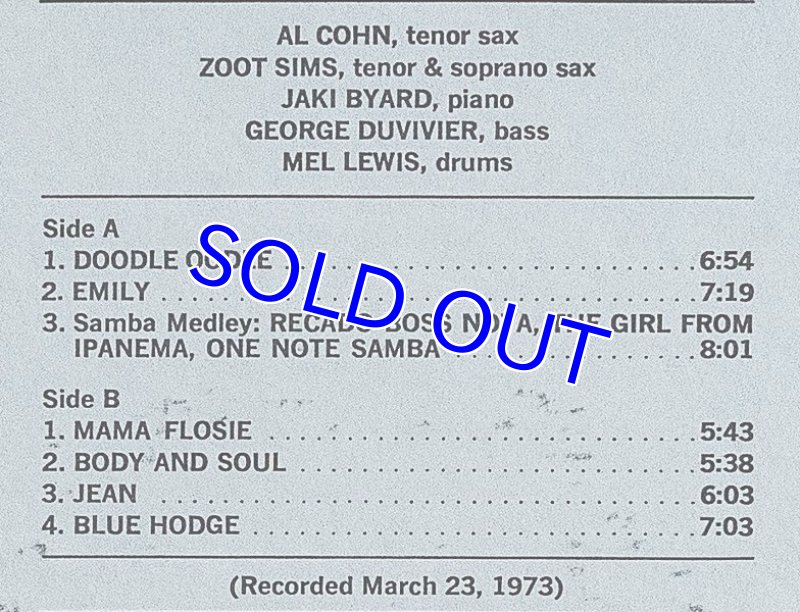 画像3: アル・コーン&ズート・シムス/BODY AND SOUL (3)