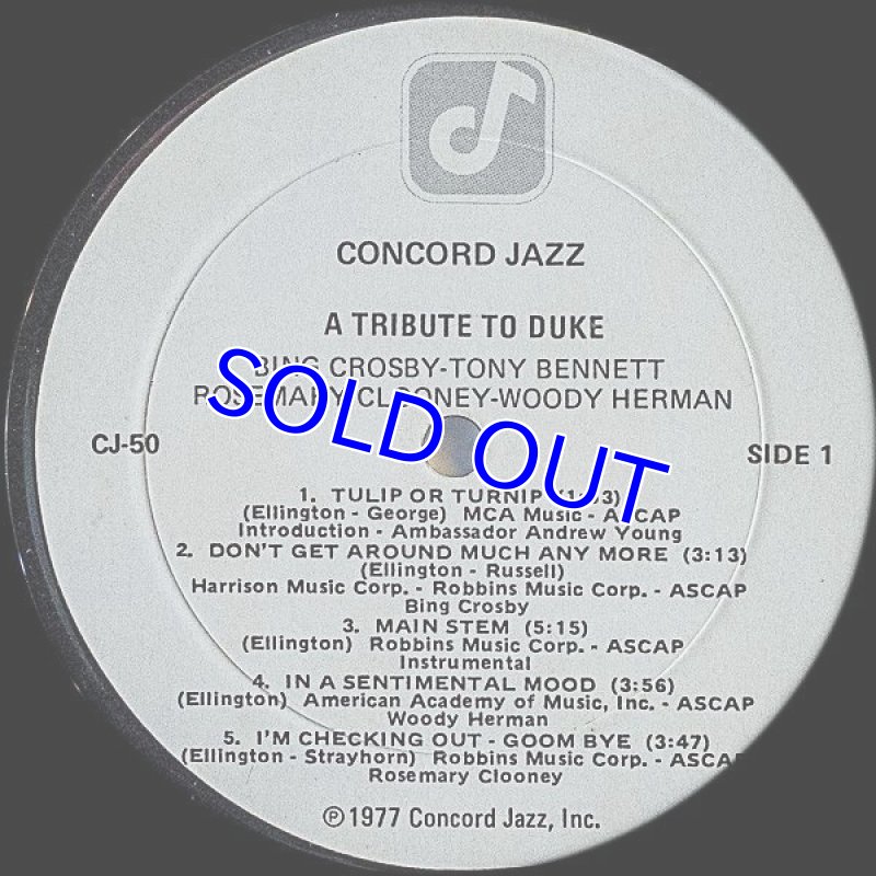 画像4: ビング・クロスビーほか/A TRIBUTE TO DUKE (4)