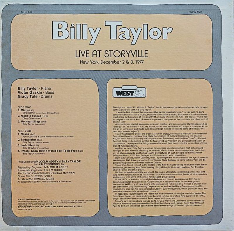 画像2: ビリー・テイラー・トリオ/LIVE AT STORYVILLE (2)