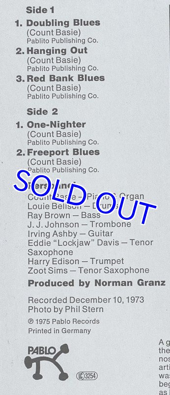 画像3: カウント・ベイシー(p)/BASIE JAM (3)