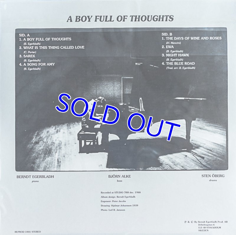 画像2: ペント・エゲルプラダ・トリオ/A BOY FULL OF THOUGHTS (2)