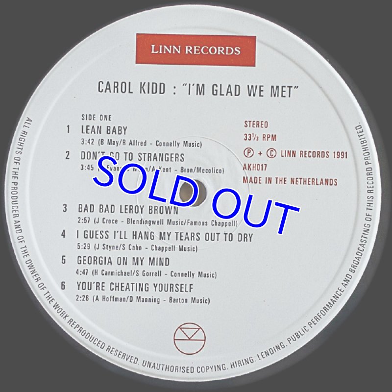 画像5: キャロル・キッド/I'M GLAD WE MET (5)