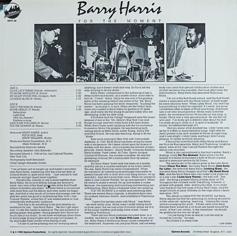 画像2: バリー・ハウス(pf)/FOR THE MOMENT (2)